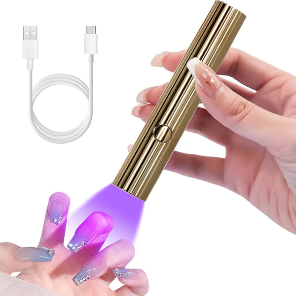 USB Rechargeable Mini UV LED Quick Nail Lamp For Nail Gel Polish