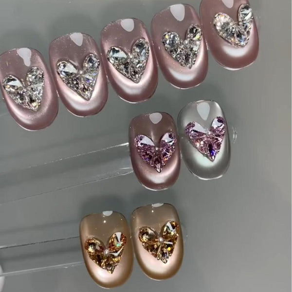 Nail Art Diamond Heart Material Pack